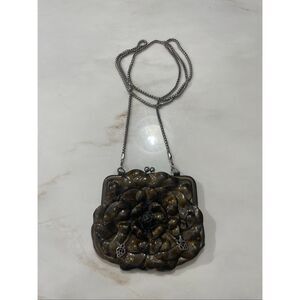 Brighton Roselie Shine bronze patent leather coin purse/crossbody bag